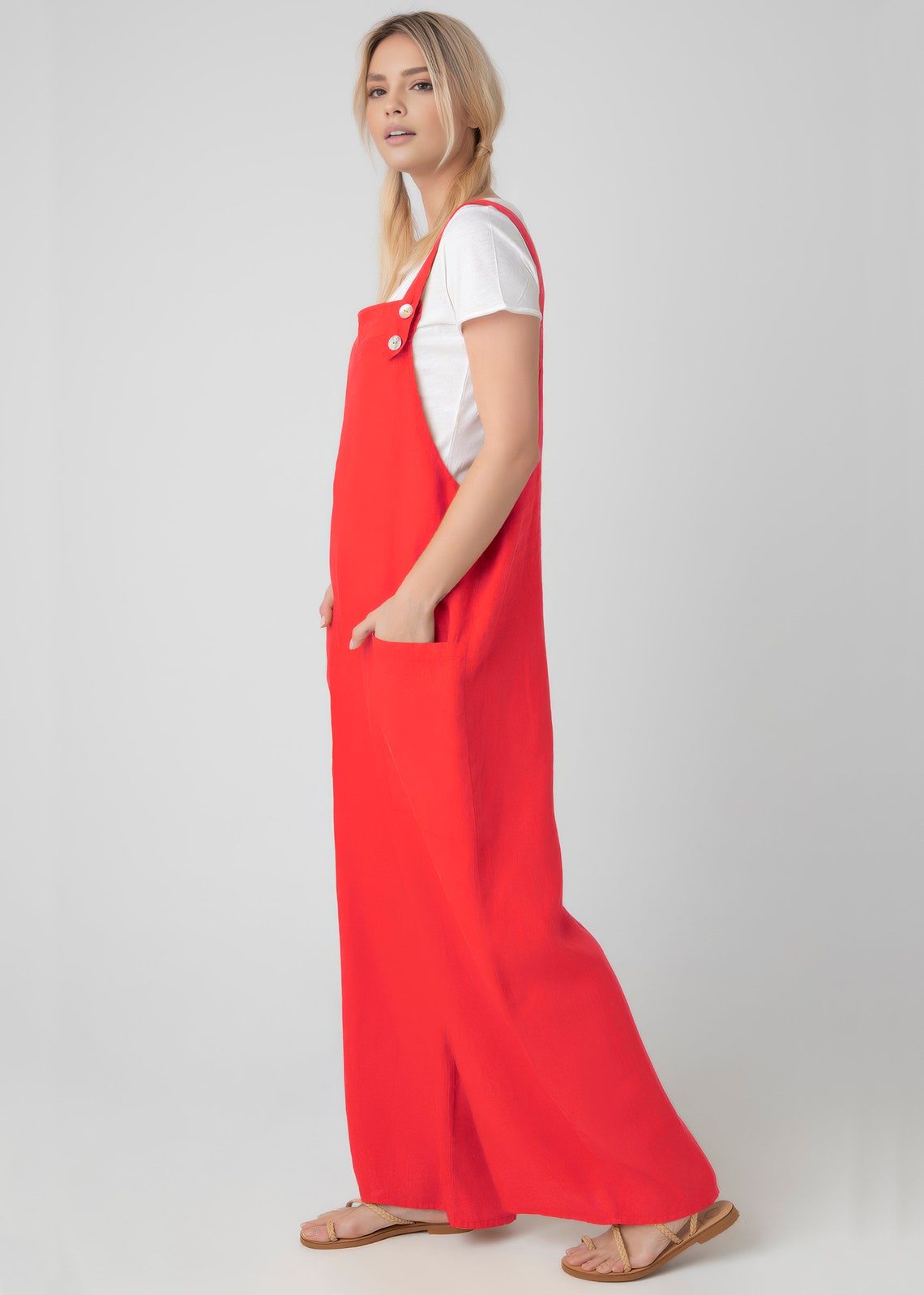 Jumpsuit Beginner Sewing Pattern PDF XS - 4XL, Women Dungaree Pattern