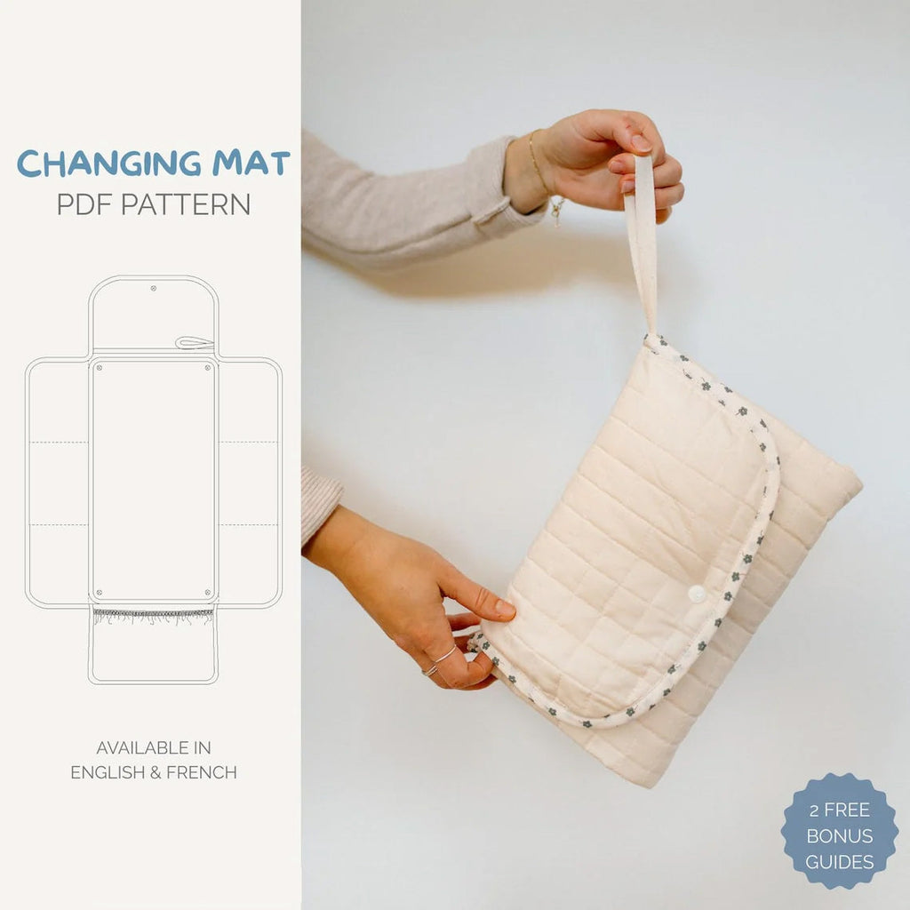 Travel Changing Mat PDF Sewing Pattern | Beginner Friendly