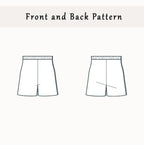 Easy Shorts Pattern PDF | XS-XXL | Elastic Shorts PDF Sewing Pattern