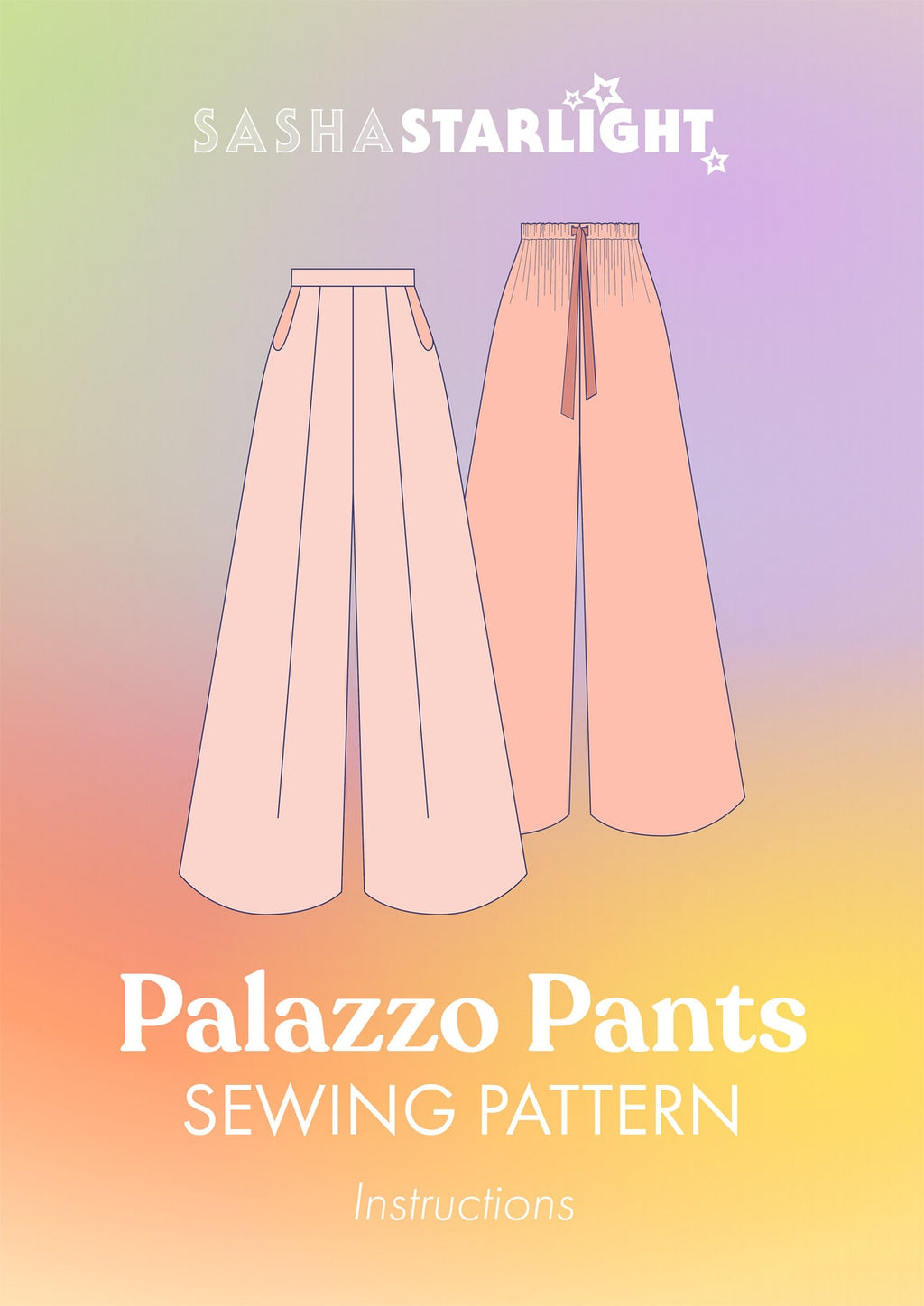 Palazzo Pants Sewing Pattern – Wide Leg Trousers PDF