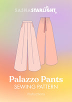 Palazzo Pants Sewing Pattern – Wide Leg Trousers PDF