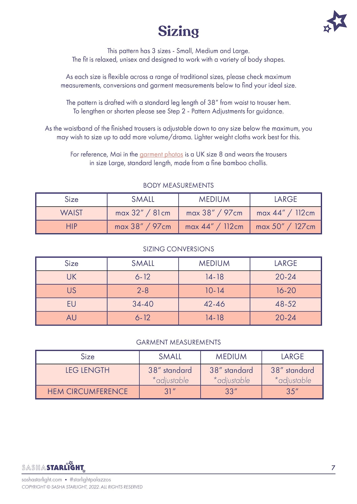 Palazzo Pants Sewing Pattern – Wide Leg Trousers PDF