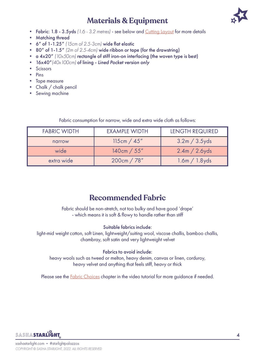 Palazzo Pants Sewing Pattern – Wide Leg Trousers PDF