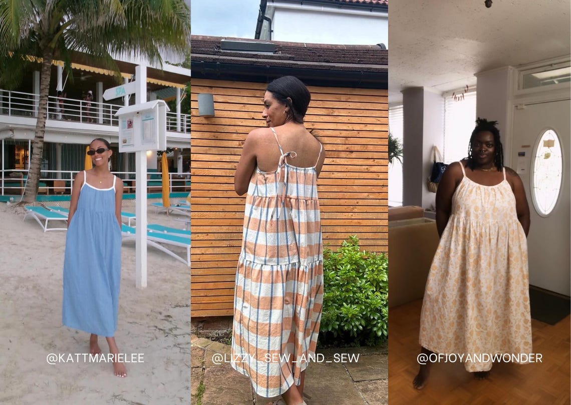 Skyline Dress PDF Sewing Pattern | Size Inclusive 0-34 | Beginner Friendly | Detailed Video Tutorial