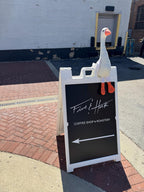 Silly Goose PDF Pattern by woollypetals to make a 20" and 16" stuffed animal goose