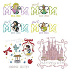 50+ Princess Embroidery Bundle – Magic Kingdom Vintage Designs