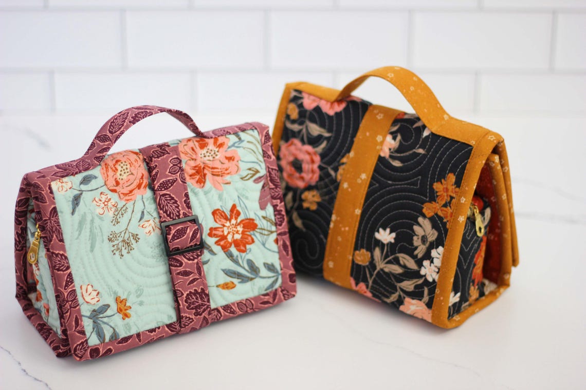 PDF Nightingale Zipper Case Pattern, Quilted Organizer Digital Download, Pattern in English Only