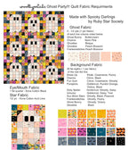 Ghost Party!!! Quilt PDF Pattern Download by woollypetals