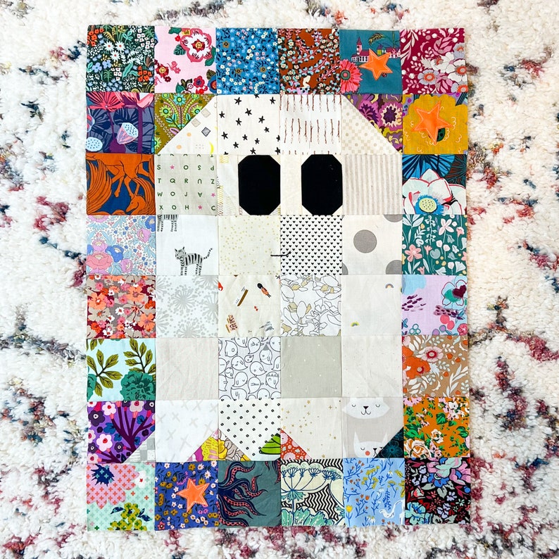 Ghost Party!!! Quilt PDF Pattern Download by woollypetals