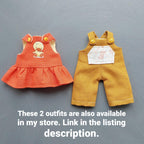 Small mouse sewing pattern: Mouse, dress, pants, vest PDF, English