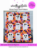 Ghost Party!!! Quilt PDF Pattern Download by woollypetals