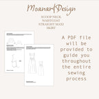 Medieval Maxi Dress Sewing Pattern – Renaissance Gown PDF US 02–30