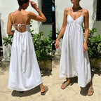 Tie Back Summer Dress Sewing Pattern: Babydoll Sundress (Sizes XXS-XXL) (PDF Pattern)