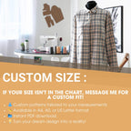 Linen Midi Dress Sewing Pattern – Square Neck Summer Dress PDF