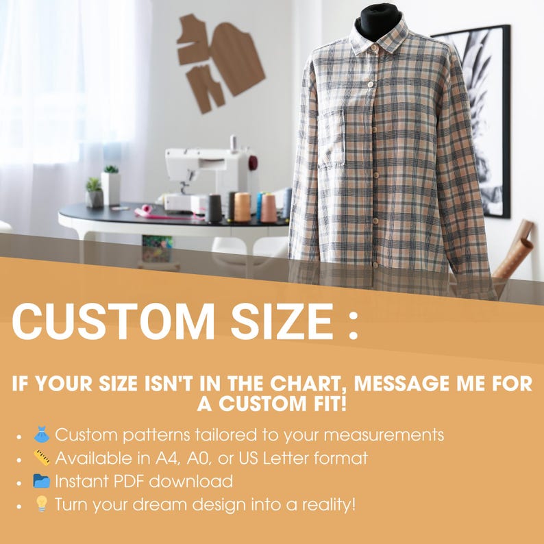 Linen Midi Dress Sewing Pattern – Square Neck Summer Dress PDF