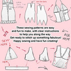 Halter Neck Babydoll Ruffle Top Sewing Pattern – Tie Back Y2K Cami Top PDF, XS–XL