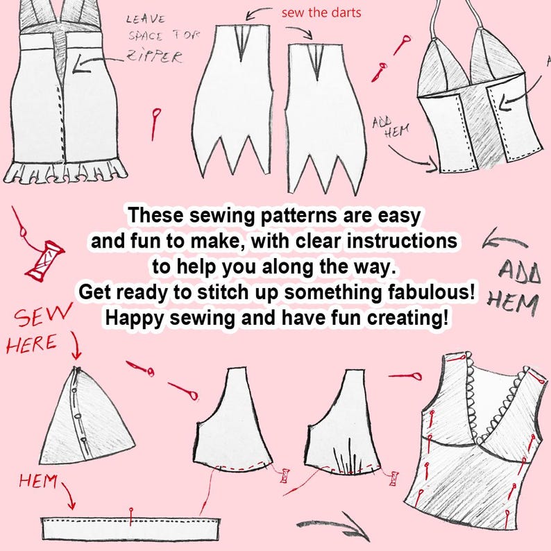 Halter Neck Babydoll Ruffle Top Sewing Pattern – Tie Back Y2K Cami Top PDF, XS–XL