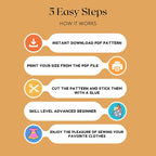 Linen Midi Dress Sewing Pattern – Square Neck Summer Dress PDF