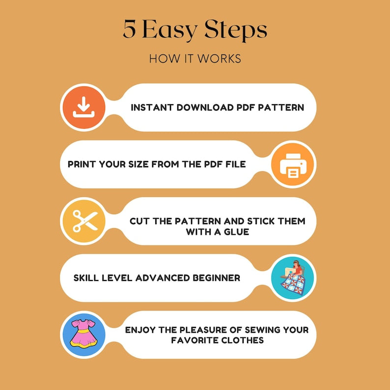 Linen Midi Dress Sewing Pattern – Square Neck Summer Dress PDF