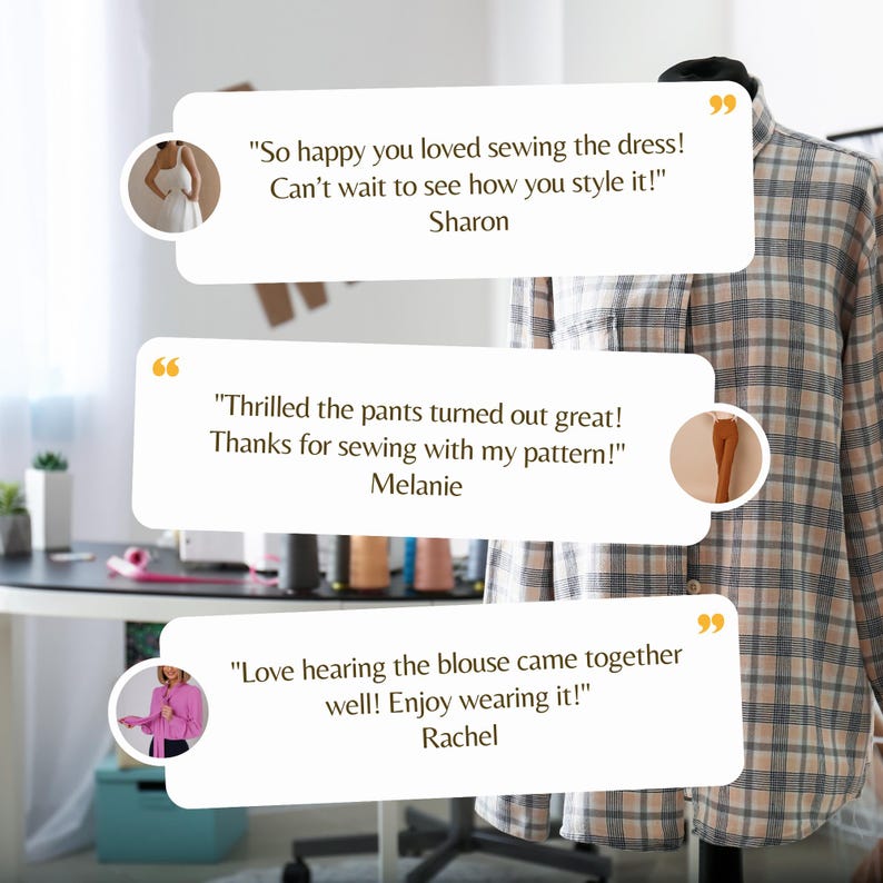 Linen Midi Dress Sewing Pattern – Square Neck Summer Dress PDF