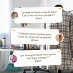 Linen Midi Dress Sewing Pattern – Square Neck Summer Dress PDF