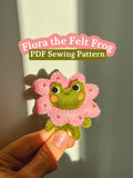 Felt Frog Sewing Pattern: Beginner Friendly Plushie DIY (PDF Pattern)