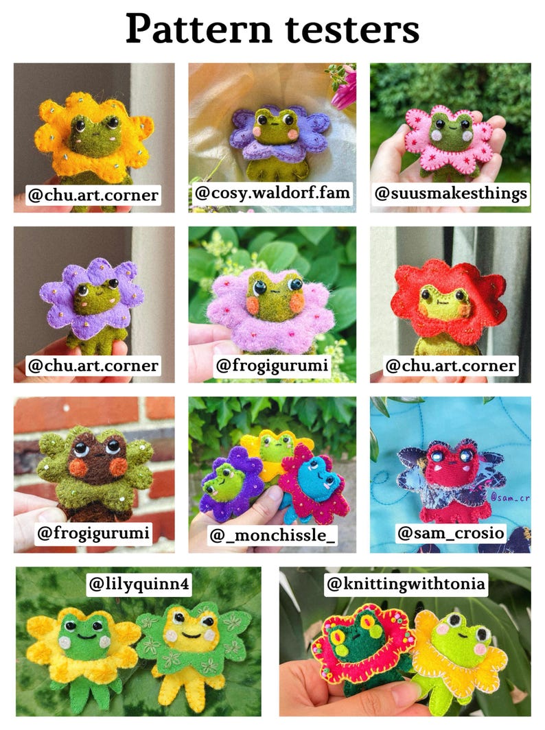 Felt Frog Sewing Pattern: Beginner Friendly Plushie DIY (PDF Pattern)