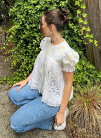 Blythe Babydoll Sewing Pattern: Collared Blouse & Dress (PDF Download, Bust 32"-46")