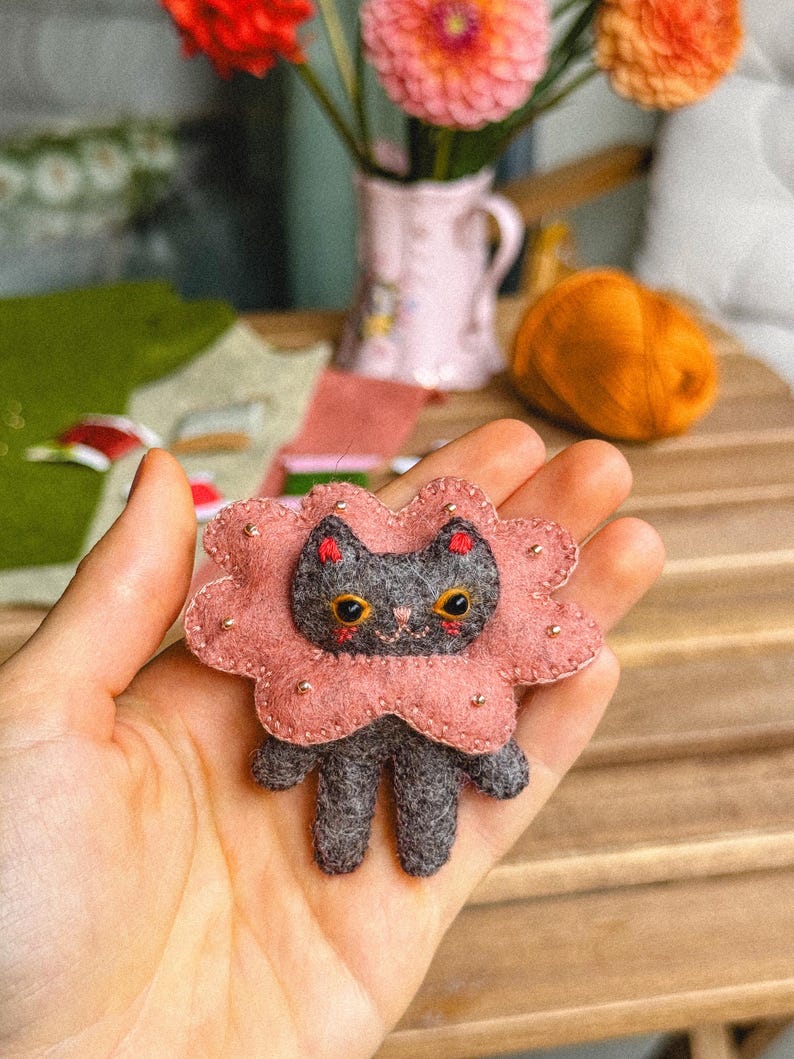 Ferdinand the Felt Cat PDF Sewing Pattern | Beginner Friendly | Digital Download