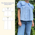 Blythe Babydoll Sewing Pattern: Collared Blouse & Dress (PDF Download, Bust 32"-46")