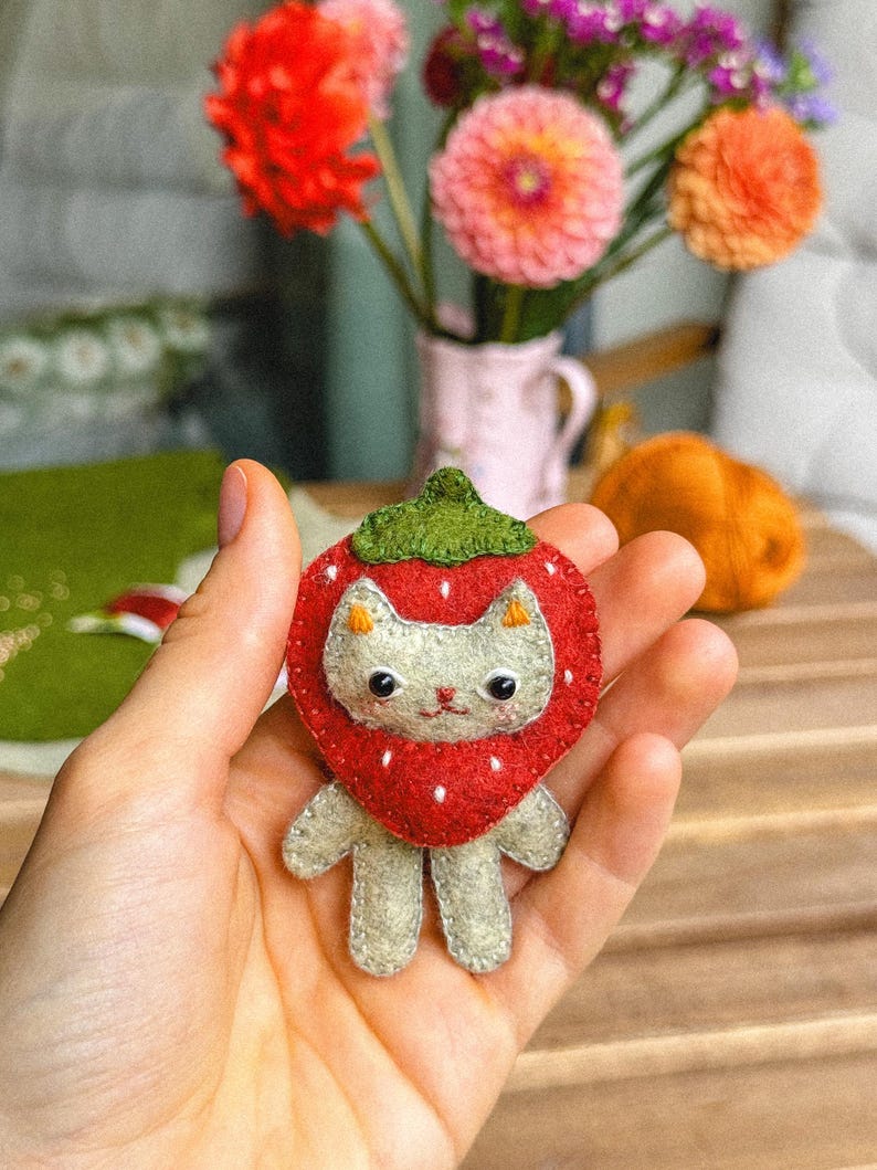 Ferdinand the Felt Cat PDF Sewing Pattern | Beginner Friendly | Digital Download