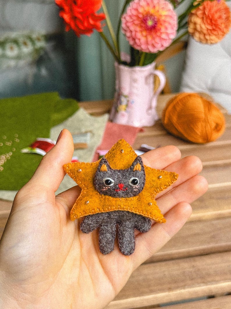Ferdinand the Felt Cat PDF Sewing Pattern | Beginner Friendly | Digital Download