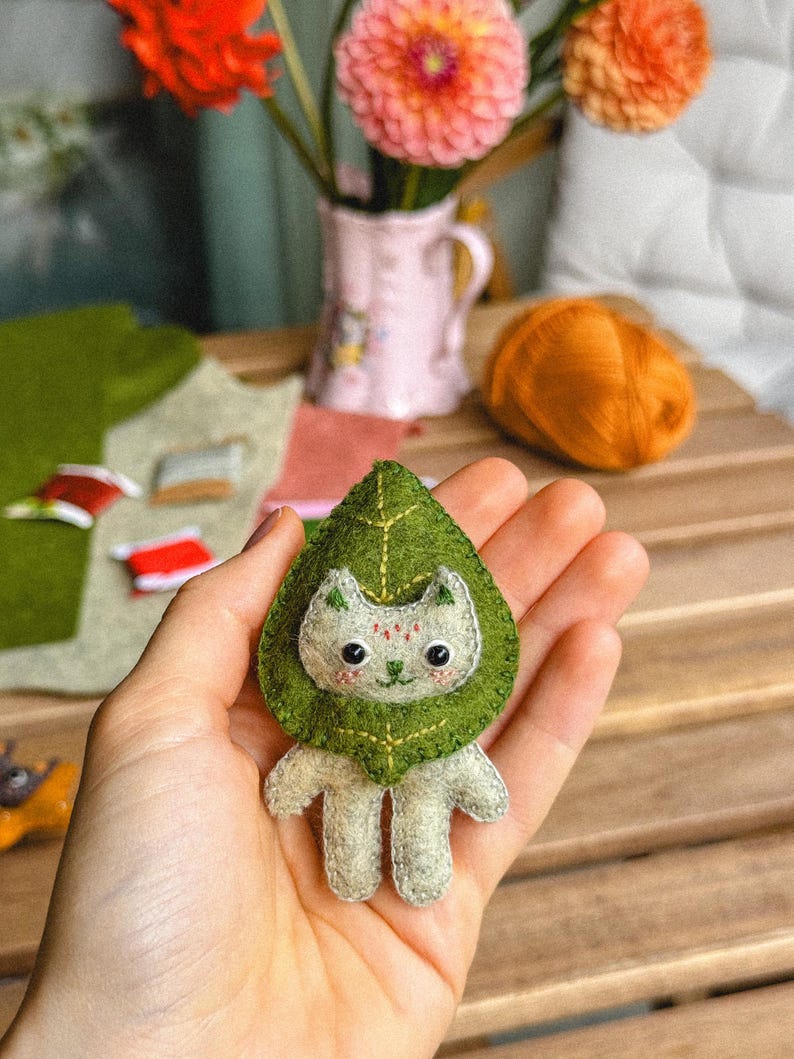 Ferdinand the Felt Cat PDF Sewing Pattern | Beginner Friendly | Digital Download