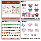 Mega Embroidery Design Bundle – 1000+ Digital Files