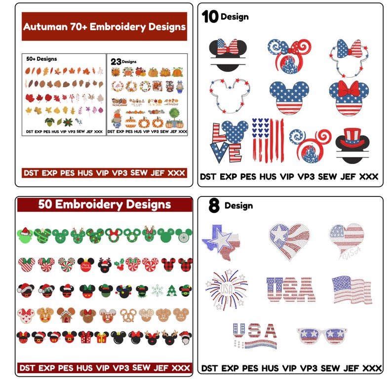 Mega Embroidery Design Bundle – 1000+ Digital Files