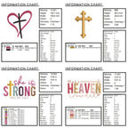Religious Embroidery Design Bundle – Bible Verse & Scripture Christian Embroidery Designs with Dove, Cross, Bible & Church Motifs