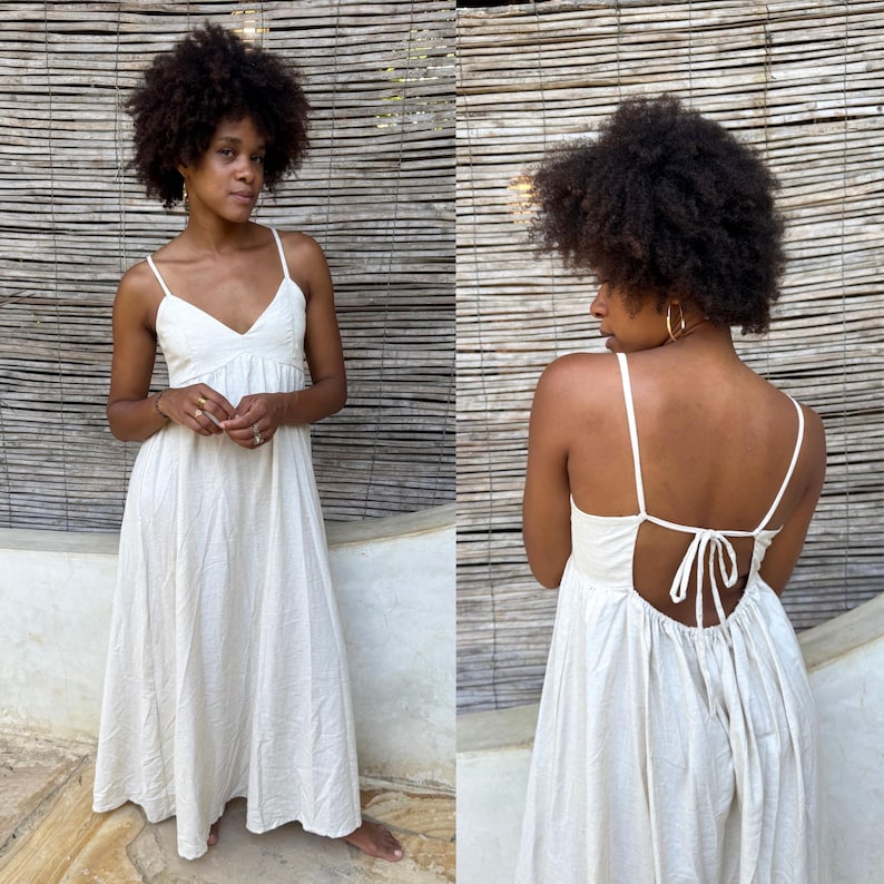 Tie Back Summer Dress Sewing Pattern: Babydoll Sundress (Sizes XXS-XXL –
