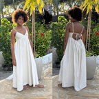 Tie Back Summer Dress Sewing Pattern: Babydoll Sundress (Sizes XXS-XXL) (PDF Pattern)