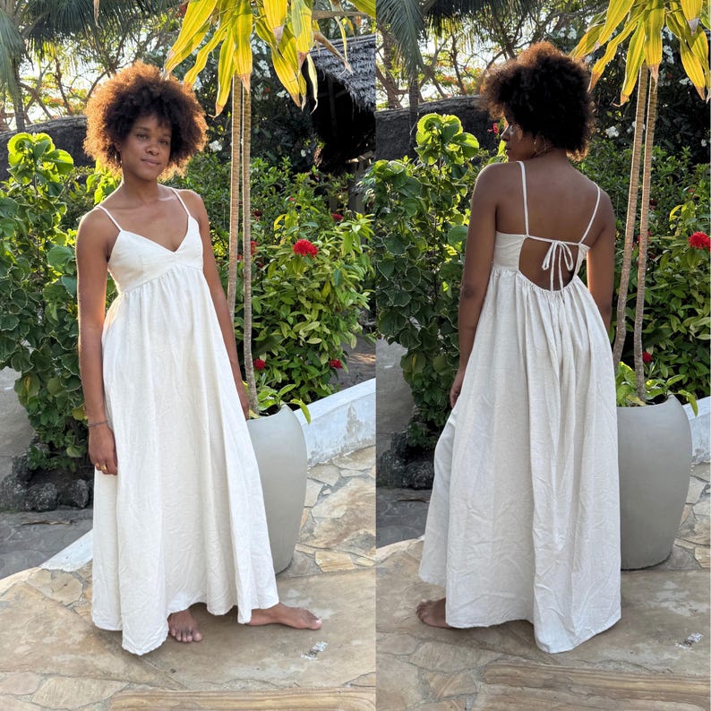 Tie Back Summer Dress Sewing Pattern: Babydoll Sundress (Sizes XXS-XXL) (PDF Pattern)