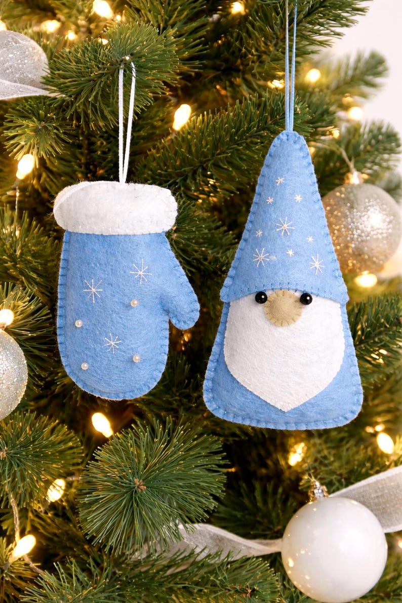 Felt Gnome Mitten PDF Pattern – Cute DIY Felt Toy for Beginners