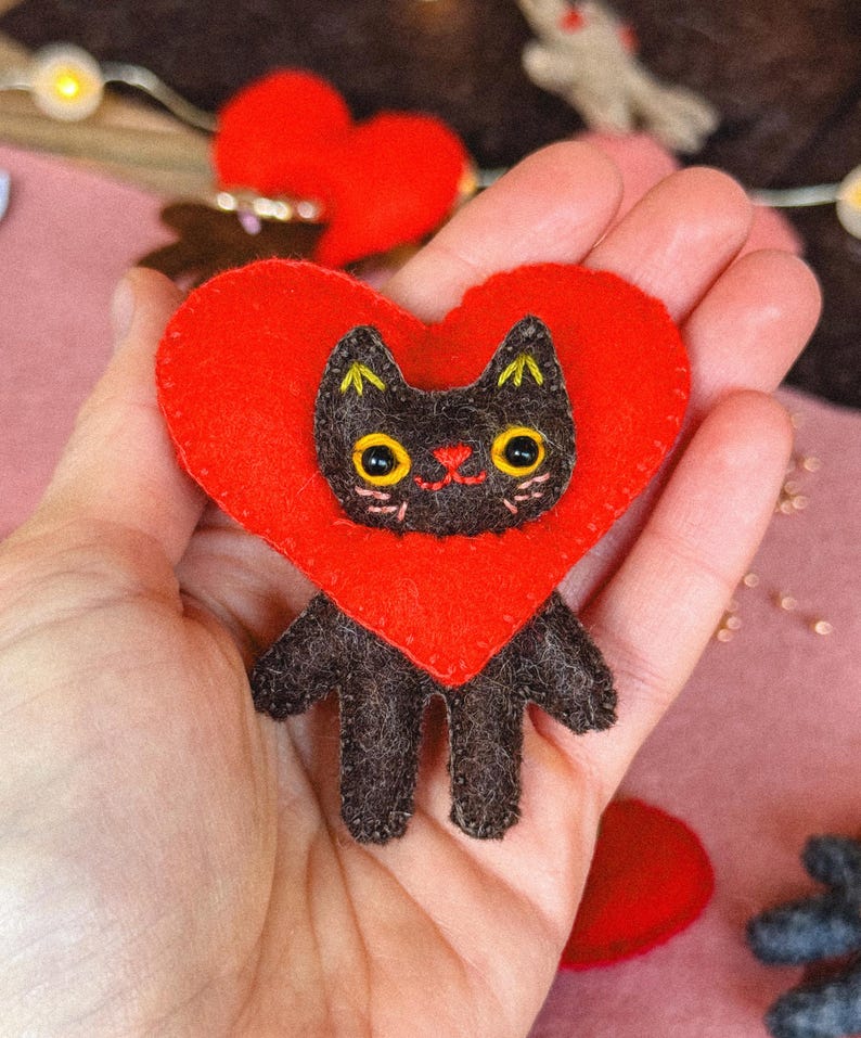 Ferdinand the Felt Cat PDF Sewing Pattern | Beginner Friendly | Digital Download